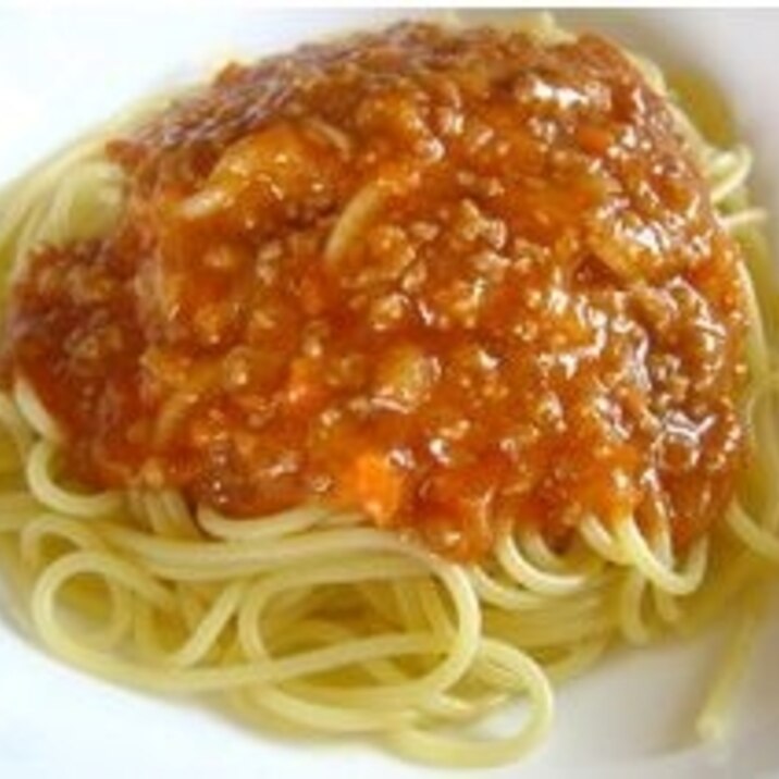 懐かしい~!給食のミートソース♪